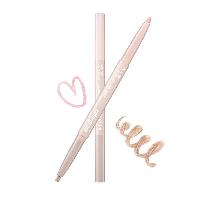 COLORGRAM Under Eye Highlighter Stick 02 Cool Tone | Silky-Smooth Long-Lasting Highlighter & Contouring Stick for Smudge-Proof, Shining Daily Makeup | K-Beauty Face Highlighters & Luminizers-BrightBean Baby