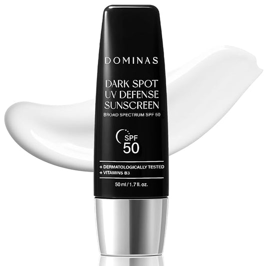 Tone-up Sunscreen DOMINAS (1.7fl oz) - SPF 50, Korean Skin Care, Niacinamide, Panthenol, UV Defense Sunblock, No White Cast, Non-Greasy, Hydrating, Lightweight Protection for Face & Body-BrightBean Baby