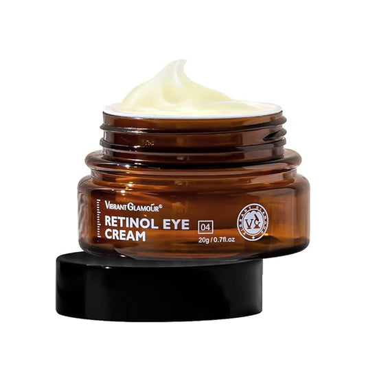 Retinol Eye Cream, Anti-Aging with Vitamin C & Ceramide for Dark Circles, Wrinkles & Fine Lines, Crow’s Feet, 0.7 fl.oz-BrightBean Baby
