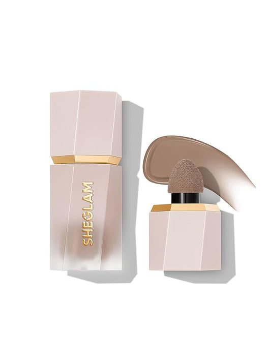 SHEGLAM Sun Sculpt Cool Toned Liquid Contour Stick Long Lasting Cream Bronzer Makeup - Soft Tan-BrightBean Baby