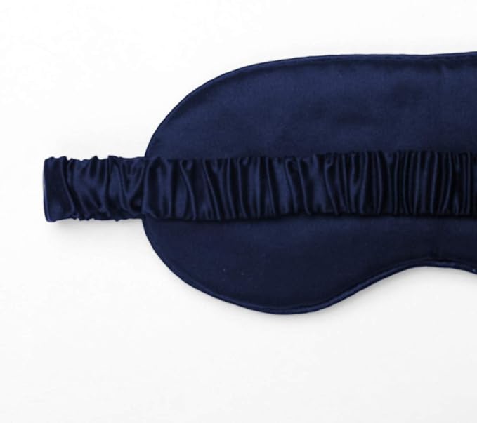 Silk Sleep Mask Light Blocking Luxury 100% Mulberry 19mm Silk Eye Mask Eye Cover Blindfold Ultra Soft Light & Comfy Anti Aging Skin Care with Travel Bag Gift Package-BrightBean Baby