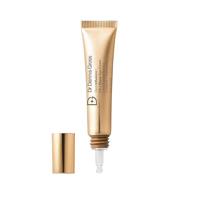 Dr Dennis Gross DermInfusions Fill + Repair Eye Cream: Hydrating & Brightening Treatment for Dark Circles, Fine Lines & Wrinkles, Firms & Smooths 360° Eye Area, 0.5 Oz-BrightBean Baby