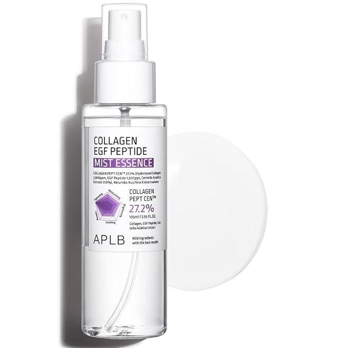 APLB Collagen EGF Peptide Mist Essence | COLLAGEN PEPT CEN™ 27.2% 3.55 FL.OZ/Korean Skincare, Elasticity care, Replenishing moisture, Revitalize for gentle and improve skin texture-BrightBean Baby