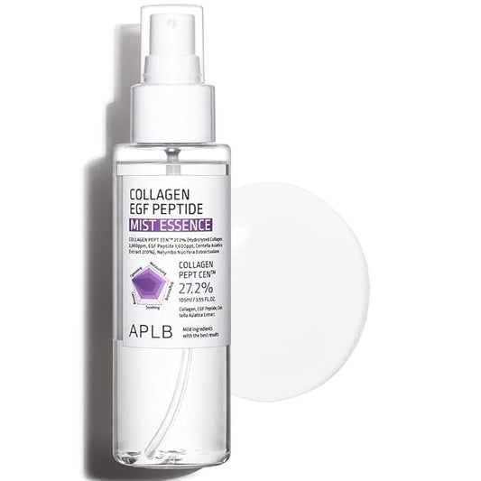 APLB Collagen EGF Peptide Mist Essence | COLLAGEN PEPT CEN™ 27.2% 3.55 FL.OZ/Korean Skincare, Elasticity care, Replenishing moisture, Revitalize for gentle and improve skin texture-BrightBean Baby