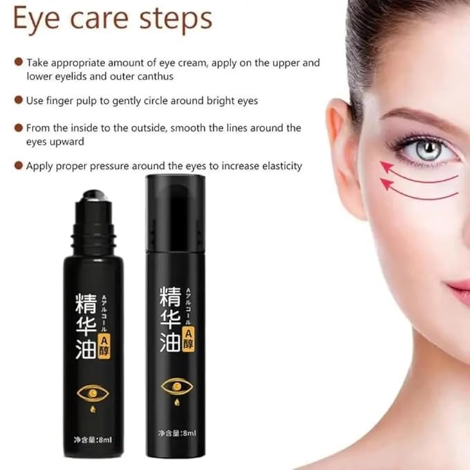 Time Eraser Rollerball, Retinol Anti-Wrinkle Eye Serum Oil, Eye Oil Roller, Reduces Fine Lines, Anti Wrinkle Serum For Eye-BrightBean Baby