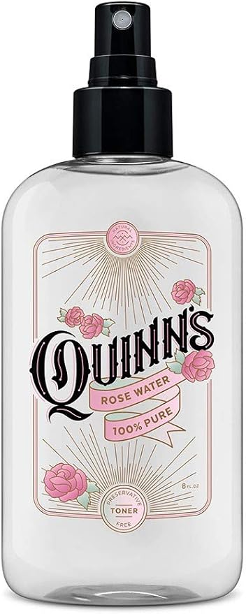 Quinn’s Rose Water - Hydrating Facial Toner Spray, Rosewater for Hair, Skin & Face Mist, 8 Ounce-BrightBean Baby