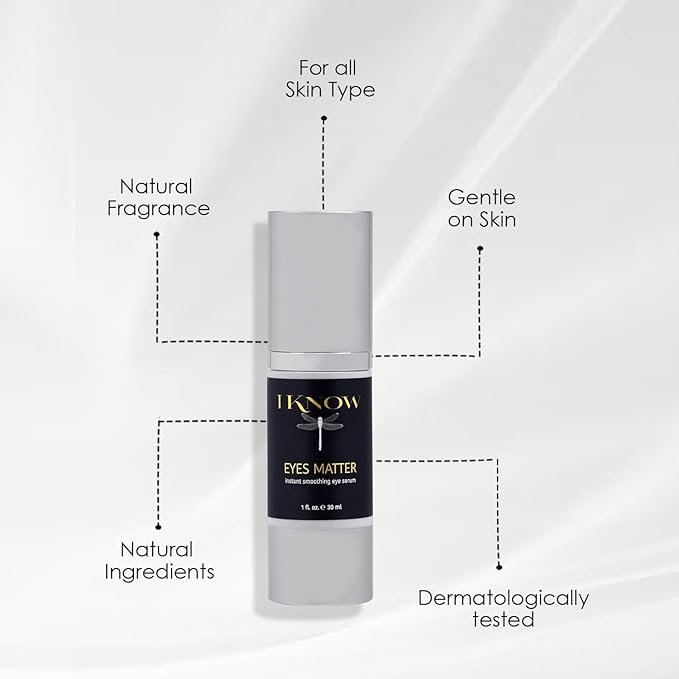 EYES MATTER Instant Smoothing Eye Serum, Rapid Wrinkle Reducer, Rejuvenating, Brightening Treatment for Fine Lines, Puffiness & Dark Circles, (1oz)-BrightBean Baby