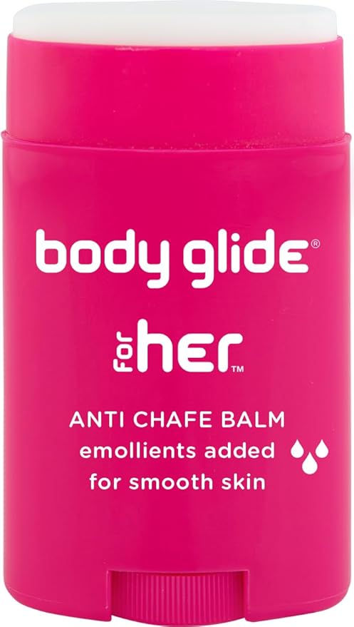 Body Glide For Her Anti Chafe Balm | Chafing stick with added emollients | Great for dry, sensitive skin and/or sensitive areas | Use on chest, bra, butt, groin, arm, and thigh chafing | 1.5oz-BrightBean Baby
