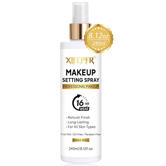Makeup Setting Spray, 8.12 Fl Oz Matte Finishing Spray, Ultra Fine Setting Mist, Long Lasting Fixing Spray, Lightweight Oil Control Hydrating Refreshing Fast Drying, Vegan & Cruelty-Free-BrightBean Baby