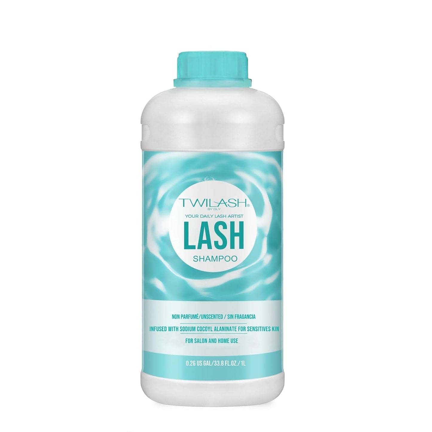 Lash Shampoo Bulk Upgraded Formula, Eyelash Cleanser for Extensions 1 Liter, Safe Makeup Remover, Non-irritating or Burning Formula Eyelid Foaming Cleanser for Professional Salon and Home Use-BrightBean Baby