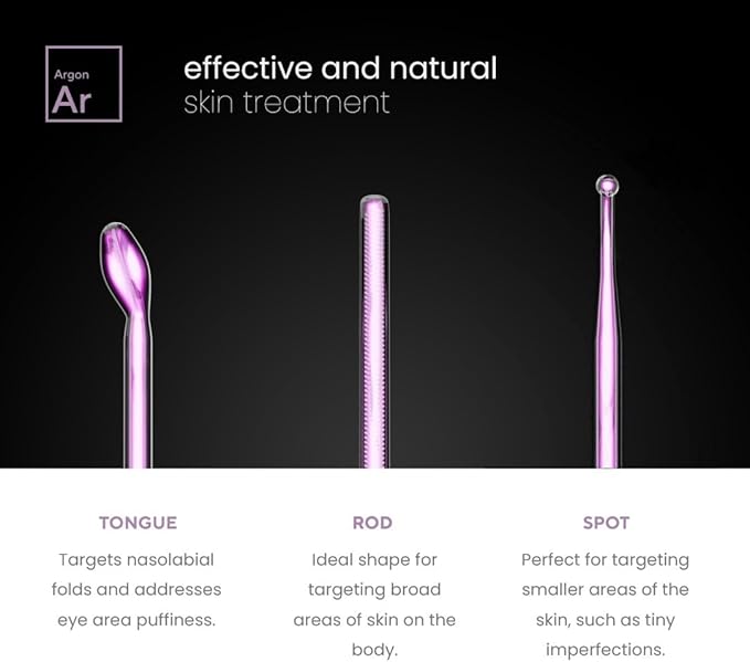 NuDerma Professional Skin Therapy Wand - Portable Skin Therapy Machine with 6 Neon & Argon Wands – Boost Your Skin – Clear Firm & Tighten-BrightBean Baby