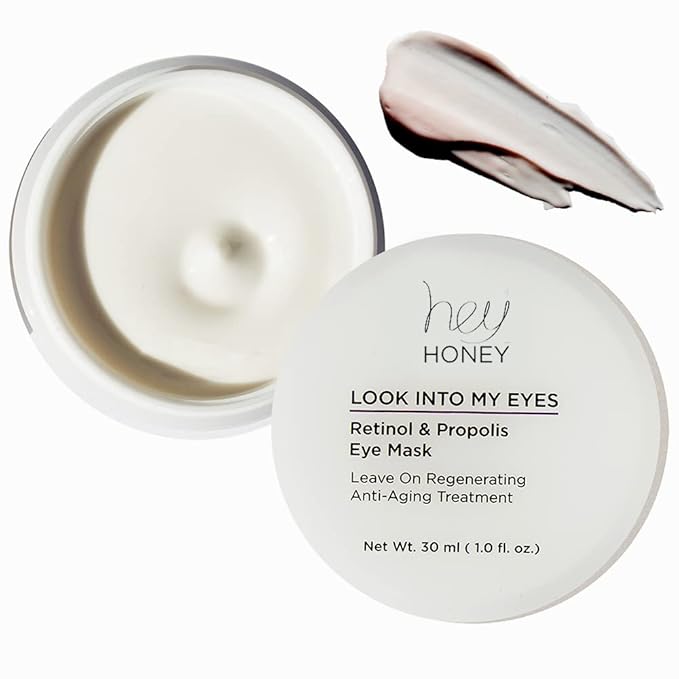 Hey Honey Look Into My Eyes Retinol And Propolis Eye Mask | Provide Intense Hydration and Brightening Benefits To Tired and Stressed Under Eyes Area .1 oz.-BrightBean Baby
