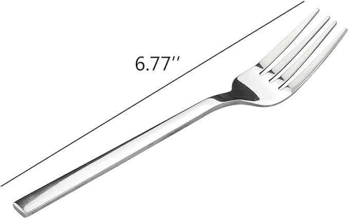 12-Piece Stainless Steel Dessert Forks Set