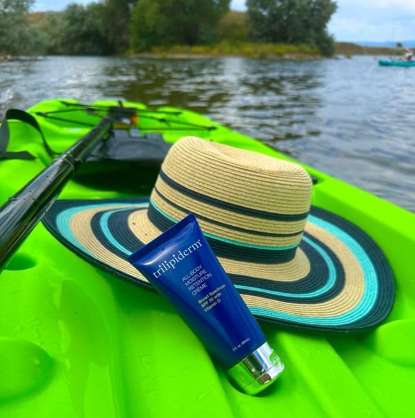 Trilipiderm 3 x All-Body Moisture Retention Creme 3x and All-Body Moisture Retention with Spf 30 Broad Spectrum 3oz size Travel Size 6-pack Sets - Air Travel, Gift, Purses, Gym Bag Lotion-BrightBean Baby