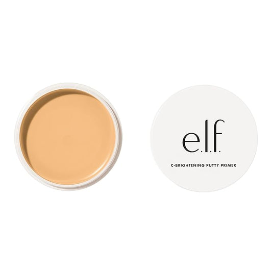 e.l.f. C-Brightening Putty Primer, Makeup Primer For Brightening & Evening Out Skin Tone, Enriched With Vitamin C, Universal Sheer (Packaging May Vary)-BrightBean Baby