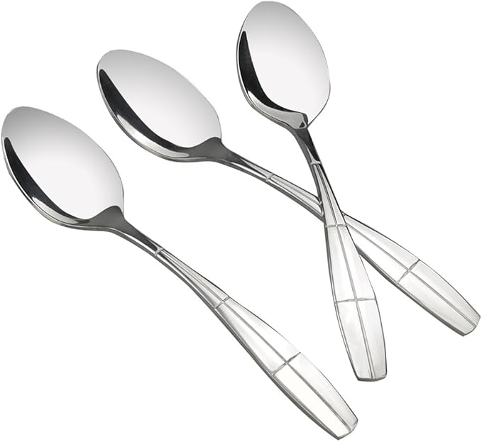 12 Pieces Stainless Steel Dinner Spoons, Silverware Table Spoons