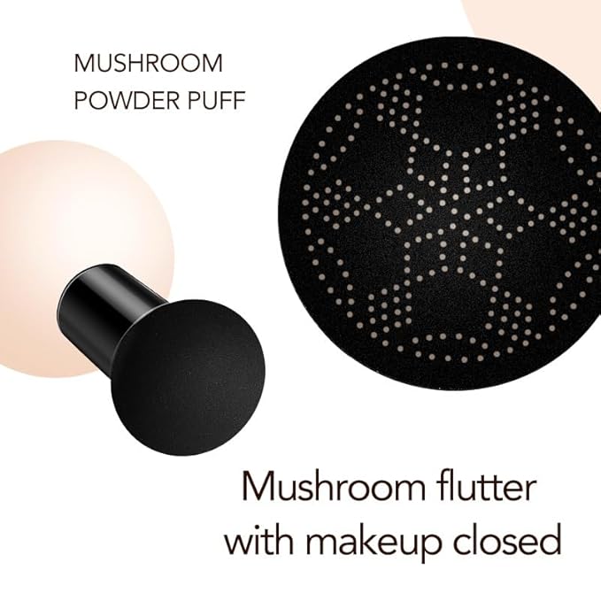 Mushroom Head Air Cushion BB Cream Foundation Cream for Face Makeup Concealer Cushion for Face Comestics Make Up Cushion Compact Natural-BrightBean Baby
