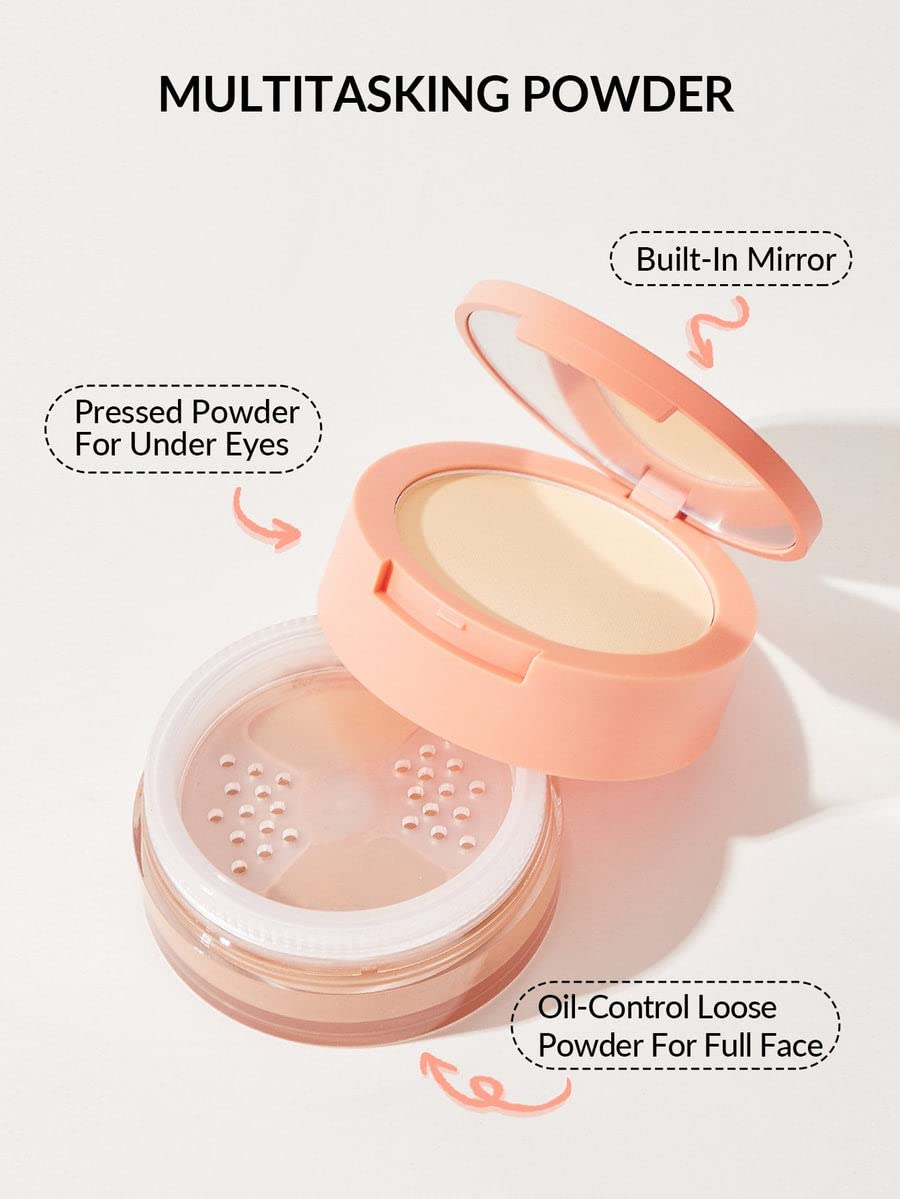 SHEGLAM Insta-Ready Face Powder Loose Under Eye Setting Powder - Toasted Almond-BrightBean Baby