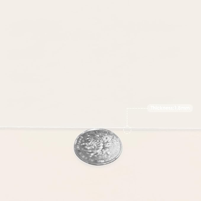 Leather Desk Mat,1.8mm Thick,12x60 Inch Desk Cover,Desk Protector Mat,Dresser Cover Top,Vanity Protector Mat,Vanity Cover,Vanity Cover Top Protector(White+White,12×60)