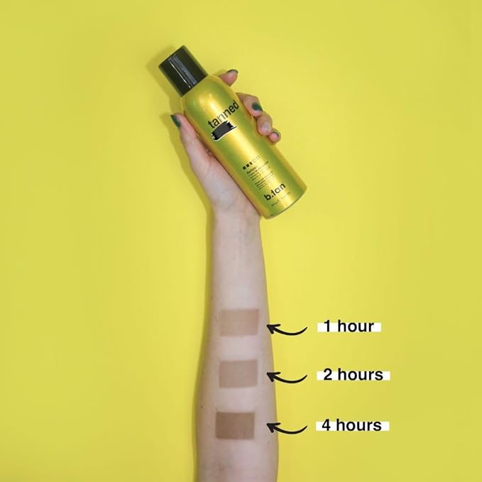 b.tan Self Tanner Bronzing Mist | Fast, 1 Hour Express Sunless Tanning Spray, No Fake Tan Smell, Dark Bronzing Glow, Face & Body, No Added Nasties, Vegan & Cruelty Free, 7 Fl Oz-BrightBean Baby