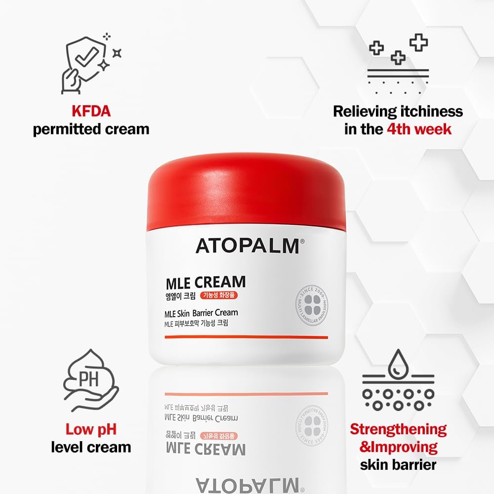 ATOPALM | MLE Eczema Cream | Premium Baby Lotion Newborn | Baby Face and Body Moisturizer for Skin Barrier | Moisturizing Facial Cream for Itchiness & Redness | Korean Skincare | 2.2 fl oz (65ml)-BrightBean Baby