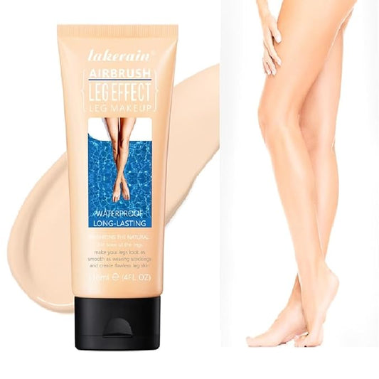 Leg Makeup Waterproof No Transfer,Leg Makeup Lotion,Leg and Body Scar Cover up Makeup,Long Last Body Foundation (1# Fairest Glow, 4 FL OZ)-BrightBean Baby