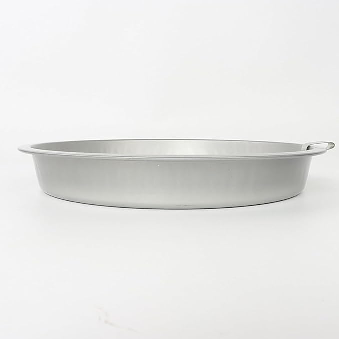 Easy Release Pans Round with Lever, 9.7" Quick Release Easy-Out Cake Pan Set,Baking Tools Pans Stainless Steel Round,Apple Pie Bake & Serve Sets, For All Kinds of Bases (2)