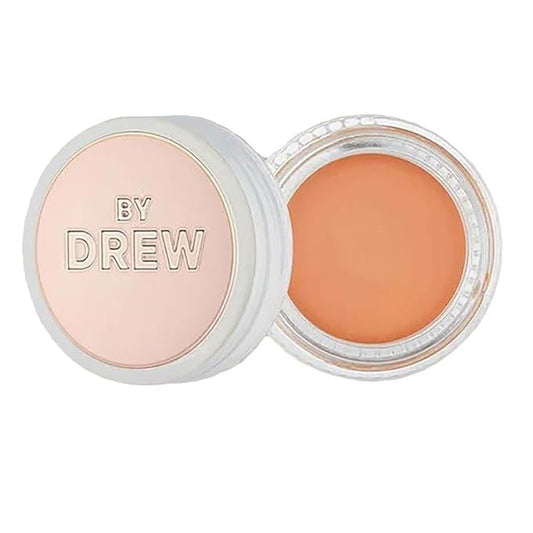 FLOWER Beauty By Drew Barrymore Chill Out Smoothing Color Correcting Cream - Conceals + Brightens Dark Circles - Hydrates + Moisturizes Skin - Makeup Infused With Vitamin E + Jojoba (Deep Peach)-BrightBean Baby
