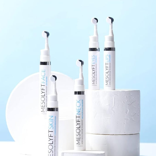 Power Combo Neck & eye Roller Brightening Face Serums for Anti-Aging Get Lip Pump's best Lip Plumper an Effectively Aging Skin Serum Multi-purpose, Eyes Neck & Décolleté Beauty Serum-BrightBean Baby