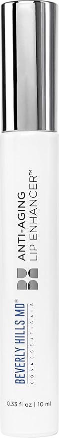 Anti Aging Lip Enhancer- Plumping Formula for Fuller, Hydrated Lips - Visibly Volumize, Smooth Lips w/Collagen Supporting Agents- Hyaluronic Acid, Ceramides, Peptides- No Sting/Burn-BrightBean Baby