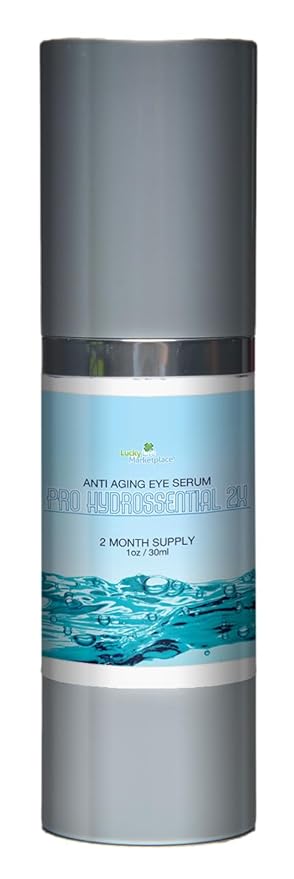 Pro Hydrossential 2x Serum - Anti Aging Eye Serum - Help Improve Dark Circles, Puffy Eyes, Wrinkles, & Eye Bags - Exfoliating Vitamin C Serum with Lactic Acid - Aid Collagen Production & Soothe Skin-BrightBean Baby