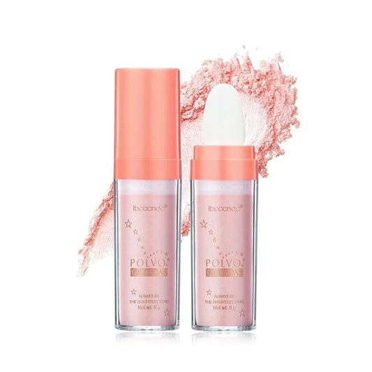Highlight Polvo De Hadas, Fairy Highlighter Powder, Brightening Whole Body, Natural Three-Dimensional Face Contouring Clavicle Pat Powder, Highlighter Makeup-BrightBean Baby