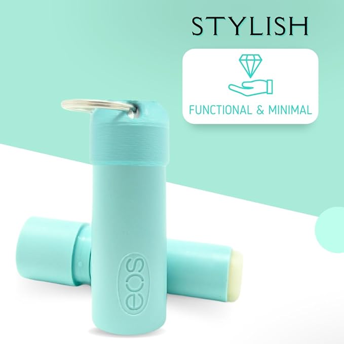 Keychain Holder EOS Lip Balm Stick (Keychain Only) - Travel Size Lip Balm Chapstick - Healing Stick - Made in USA-BrightBean Baby