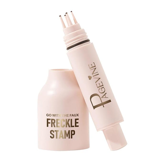 Freckle Stamp Pen, Fake Freckle Stamp Makeup Tool, Faux Freckle Stamp with Quick Dry 5-Point Multi-Prong Soft Tip, Waterproof & Long Lasting Lifelike Sunkissed Face Freckle Makeup (1# Light)-BrightBean Baby