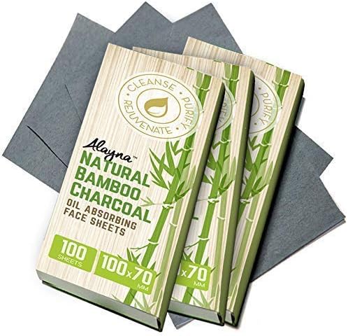 Oil Blotting Sheets for Face Natural Bamboo Charcoal Blotting Paper for Oily Skin Oil Absorbing Tissues Beauty Blotters Remove Excess Shine Organic Blot Papers For Make UpFacial & Skin Care 3 Pack-BrightBean Baby