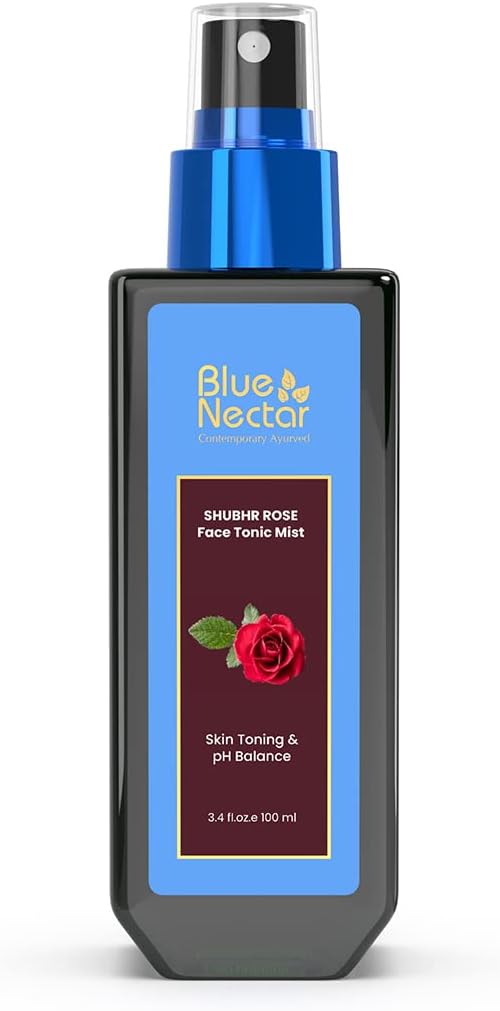 Blue Nectar Shubhr Steam Distilled Rose Toner Water & Face Tonic Mist (3.4 fl oz)-BrightBean Baby