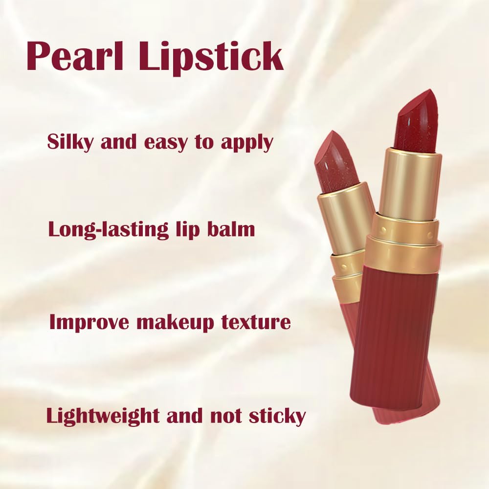 3Pcs Metallic Lipstick for Women,Lightweight Shimmer Frosted Lipstick,Glitter Lip Gloss Stain Long Lasting Waterproof Smudge Proof 24 Hour Full Coverage Lip Makeup,Vegan（04,05,06)-BrightBean Baby