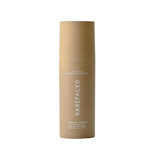 Barefaced Tinted Protection SPF 50+ – Broad-Spectrum Sunscreen with Zinc Oxide, Niacinamide & Hyaluronic Acid – Oil-Free UV Protection, Hydration & Anti-Aging with Universal Tint (60ml)-BrightBean Baby