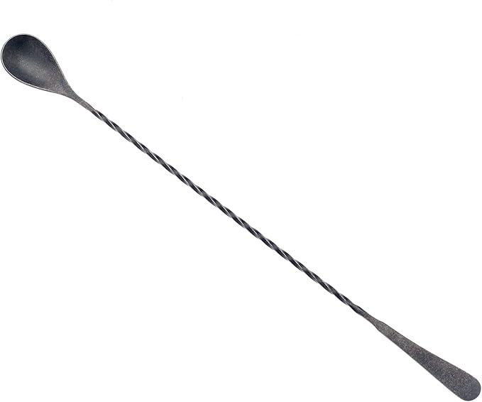 Barfly Japanese Style Bar Spoon, 13 3/16" (33.5 cm), Vintage Black