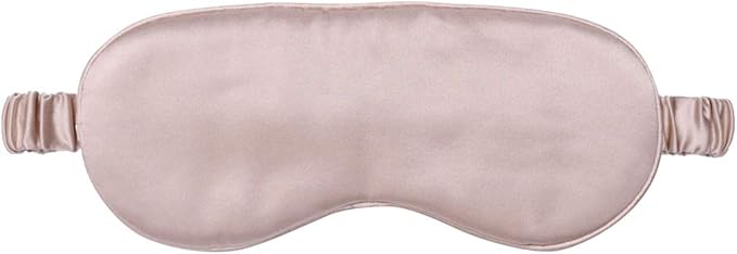 Silk Sleep Mask Light Blocking Luxury 100% Mulberry 19mm Silk Eye Mask Eye Cover Blindfold Ultra Soft Light & Comfy Anti Aging Skin Care with Travel Bag Gift Package-BrightBean Baby