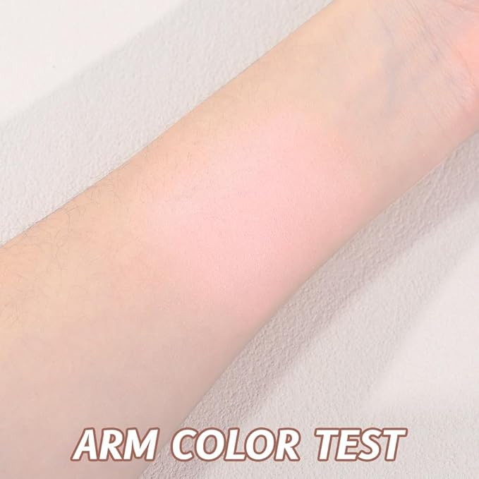 Single Mini Pressed Eyeshadow Makeup Palette, Nude Pink Sparkle Shimmer Glitter Monochrome Cream Eye shadows Palette Brightener Makeup for Older Women, Pigmented Waterproof 01#-BrightBean Baby