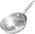 SUNHOUSE 11 Inch Tri-Ply Stainless Steel Frying Pan, Whole-Clad No Coatings Skillet with Stay-cool Handle for Cooking, Durable & Oven Safe to 500°F, Dishwasher Safe, Compatible with All Cooktops