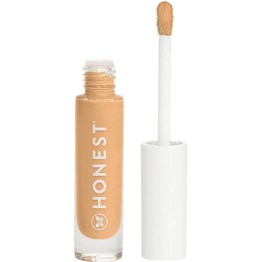 Honest Beauty Fresh Flex Concealer with Niacinamide + Vitamin E + Hyaluronic Acid | Vegan + Cruelty free | Almond, 0.17 fl oz-BrightBean Baby