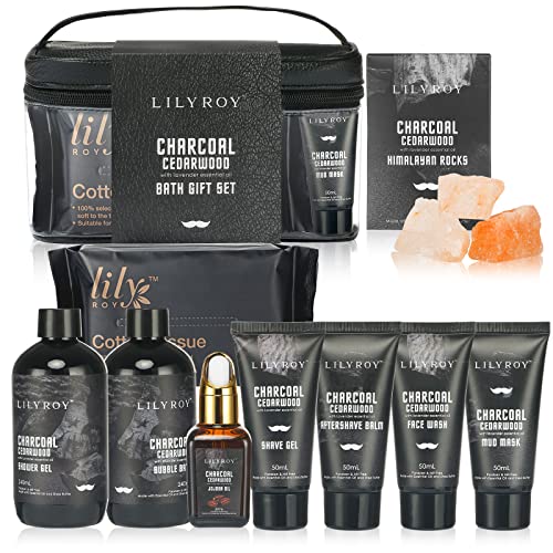 Fathers Day Bath Spa Gift Set Birthday Spa Gift Basket for Men Father's Day Luxury Bath and Body Gift Set for Men for Father 10 Pcs Spa Kit Gifts Set for Christmas Birthday Gift for men-BrightBean Baby