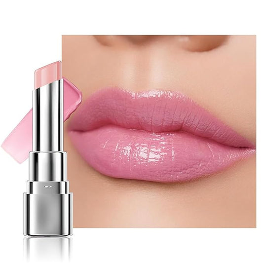 1Pcs Tinted Lip Balm Moisturizing Lipstick – Soft Pale Pink Sheer Hydrating Lip Color for Dry Lips – Nourishing Lip Balm for All Women with a Subtle Natural Scent (S01 Spring)-BrightBean Baby