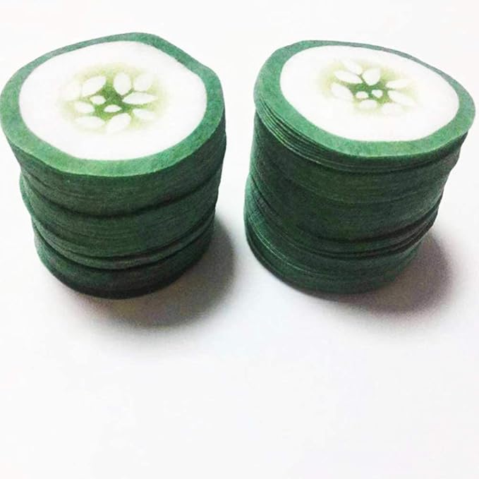 100pcs Under Eye Pads Disposable Cucumber Print Non-Woven Eye Patches Eyelash Pad DIY Eye Care Tool for Home Travel and Salon-BrightBean Baby
