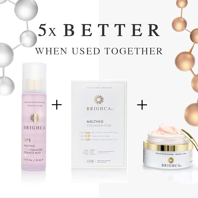 Melting 90% Collagen Essence Mist (2.7 Fl Oz) | Anti Aging, Renew Skin Cells and Protect Skin Barrier with 90% Marine Collagen and TriAqua Mender™-BrightBean Baby