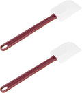 High Heat Silicone Scraper Spoon, Cooking Spatula Set of 2, 2 x 9.5''