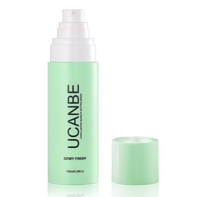UCANBE Makeup Setting Spray, Dewy Finish Long Lasting Make Up Spray, Hydrating, Fast Drying Face Mist for Natural Glow, 3.38 fl oz-BrightBean Baby