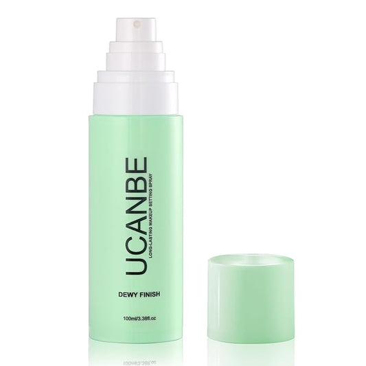 UCANBE Makeup Setting Spray, Dewy Finish Long Lasting Make Up Spray, Hydrating, Fast Drying Face Mist for Natural Glow, 3.38 fl oz-BrightBean Baby